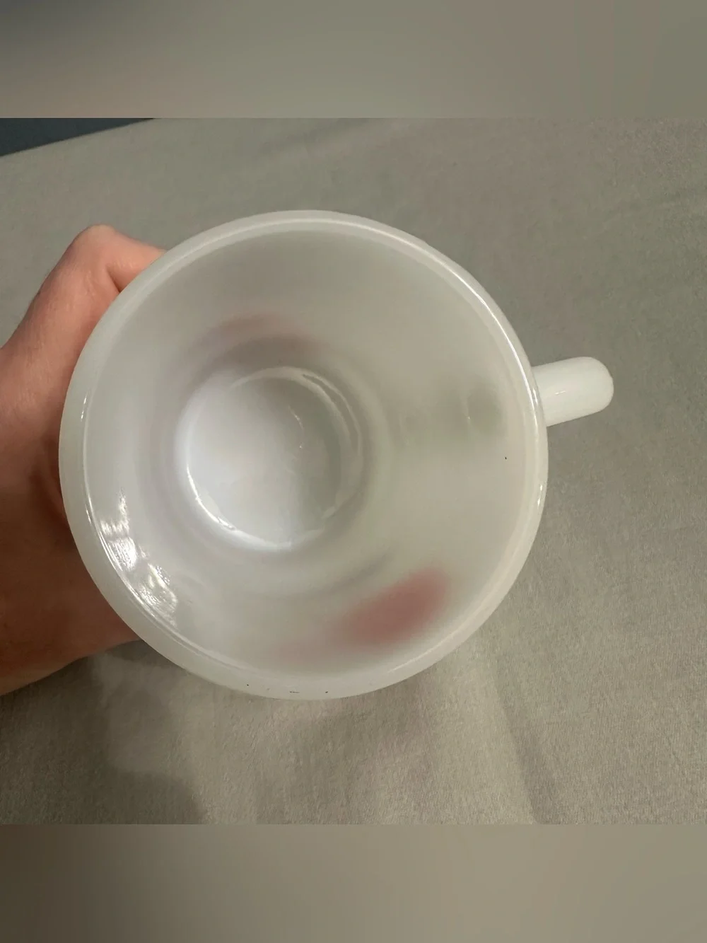 Vintage Fire King McDonald's Good Morning Milk Glass Mug⁠